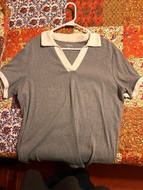 Torrid Gray Polo Tee